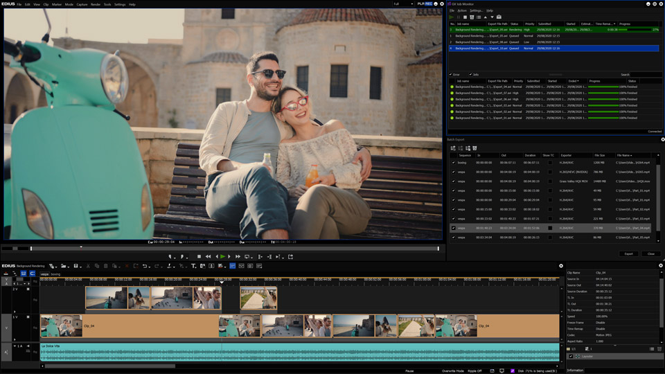 4_GV Job Monitor EDIUS X